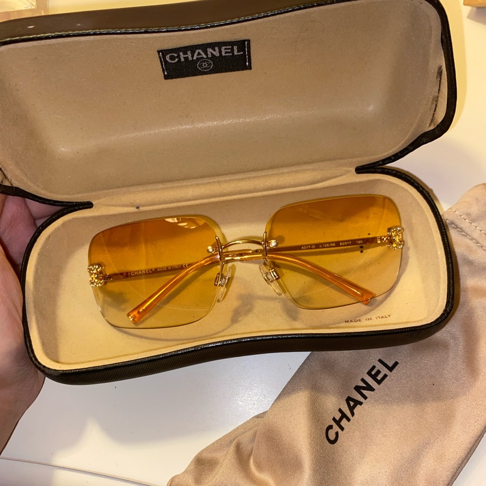 FLAWLESS Chanel 4017-D Sunglasses Orange